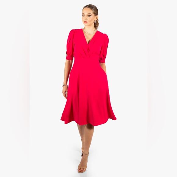 Black Halo Nuana Dress in Hibiscus 4 NEW - Picture 5 of 8